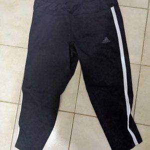 Adidas Capri Workout Running Leggings Climacool Pants Size Large